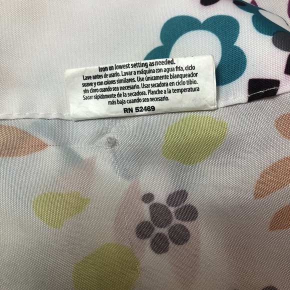 Home Trends Shower Curtain Polyester Fabric Curtain 70" X 72" -1970s Color wheel - Picture 3 of 5